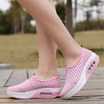 thumbnail image 6 of Domuza Orthopedic Casual Shoes for Women Arch Support Slip on Non Slip Tennis Shoes Breathable Mesh Stretch Volleyball Shoes Soft 2026 New Foam Shoes Light pink 5.5（EU-36）, 6 of 6