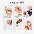 thumbnail image 4 of Lisapack 8ML Atomizer Perfume Spray Bottle for Travel, Empty Refillable Cologne Dispenser, Portable Sprayer (Gold), 4 of 9