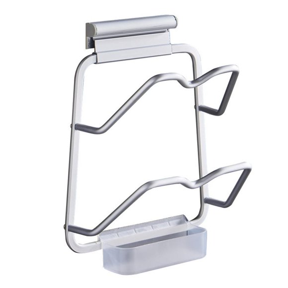 Soporte Para Tapa De Olla Montado En La Pared De Cocina, Tapa De Sartén De Doble Capa, Organizador De Almacenamiento, Herramienta De Cocina Sin Perforación sonducket HA023639-00