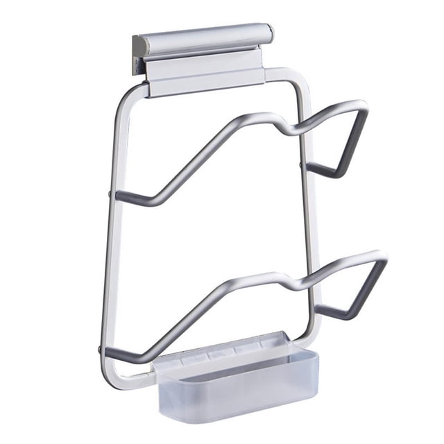 Soporte Para Tapa De Olla Montado En La Pared De Cocina, Tapa De Sartén De Doble Capa, Organizador De Almacenamiento, Herramienta De Cocina Sin Perforación sonducket HA023639-00