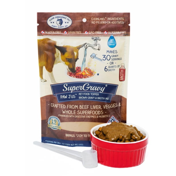 Clear Conscience Pet PAW Jus SuperGravy Natural Dog Food Gravy Topper