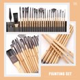 thumbnail image 4 of Stri 24Pcs Artist Paint Brushes Paint Brush Set Nylon Hair Painting Brushes Oil Painting Brushes, 4 of 7