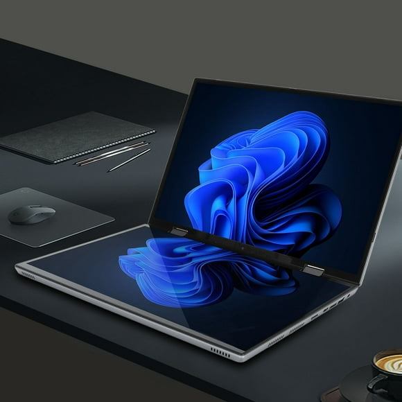 14 Inch 2.2K HD Touch Screen Laptop, 16G 512G SSD Dual Touchscreen Laptop with 360 Degree Flip for Win11 Pro