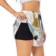 thumbnail image 5 of Rocae Cute Dinosaurs for Women's Athletic Shorts Quick Dry Workout Hiking Shorts With Pockets for Running, Yoga, Gym, Sports Small, 5 of 9
