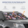 thumbnail image 4 of Kll Rainbow Unicorn And Cat Icecream Windshield Sun Shade 2-Piece Foldable Car Front Window Sunshade For Most Sedans Suv Truck- Medium, 4 of 7