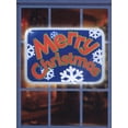 thumbnail image 2 of 16" Battery Operated LED Lighted Merry Christmas Light Show Sign Decoration, 2 of 2