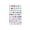 C Multicolor, variant on Star Multi Size White Adhesive Face Gems Stars for Stage Performance Makeup Nail Art Party Festival Decorations 1 Sheet