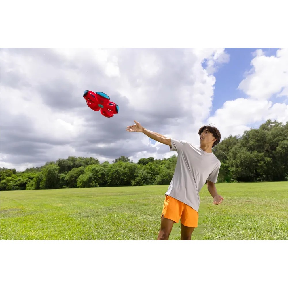Wahu Phlat Ball Classic Red - Throw A Disc Catch A Ball! - Time Delay Transformation Flying Toy