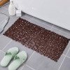 Alfombra de baño antideslizante con base de goma, ideal para masajear o exfoliar las plantas de los pies. También se puede usar como alfombra de baño o para la ducha o la bañera.