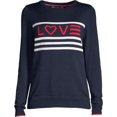 thumbnail image 7 of EV1 from Ellen DeGeneres Love Flag Crew Neck Sweater Women's, 7 of 7