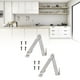 thumbnail image 4 of 2 Juegos de Bisagras de Soporte Plegables Tapa Elevable Bisagra de Estancia Tapa Giratoria para Muebles Bisagra para Cajas de Madera Armario Armario Muebles Herrajes ANGGREK Otros, 4 of 8