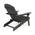 thumbnail image 3 of Ariel Outdoor Acacia Wood Folding Adirondack Chairs with Cushions (Set of 4), Dark Gray and Gray, 3 of 12