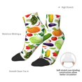 thumbnail image 6 of Pofeuu Vegetables2 Print 30cm Socks, Adult Running Hiking Socks for Youth and Adult, 6 of 7