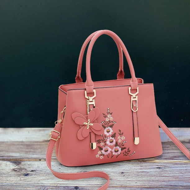 MERIGLARE Shoulder Bag for Middle Aged Women Ladies Handbag for Travel Dating Vacation Pink
