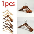 thumbnail image 2 of Jierger High-Grade Wide Shoulder Wooden Coat Hangers - Solid Wood Suit Hanger Wide Hangers for Suit, Coat, Jacket, Gown, Heavy Duty Wood Suit, 2 of 6