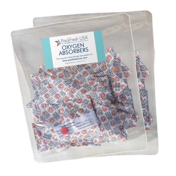 New 500cc Oxygen Absorber Packs Food Grade NonToxic 100 Pack