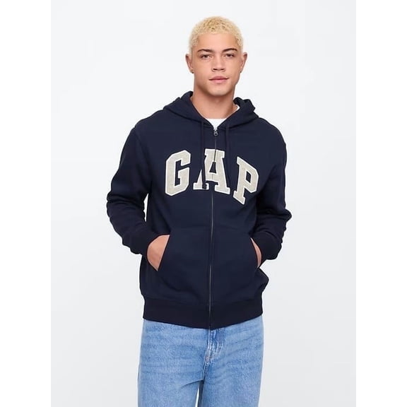 GAP Mens Logo Full Zip Hoodie