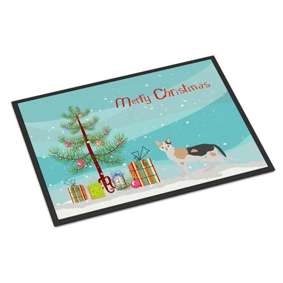 Malayan #1 Cat Merry Christmas Door Mat
