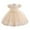 Beige, variant on FAOWME Child Mesh Dress Stylish Little Girl Dress Sundress Sky Blue 3-4 Years