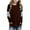 Brown, variant on Girls Striped Long Sleeve Shirts Kids Round Neck Color Block Tunic Tops Spring T-Shirts Size 4-14 Years