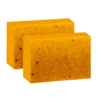 2PCS Lemon Turmeric Kojic Acid Soap Bar, Turmeric Face and Body Soap, Skin for Girl Woman, Turmeric Soap Bar for Face & Body
