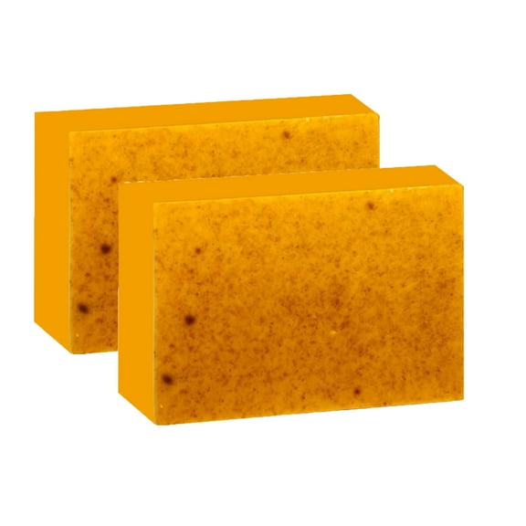 2PCS Lemon Turmeric Kojic Acid Soap Bar, Turmeric Face and Body Soap, Skin for Girl Woman, Turmeric Soap Bar for Face & Body