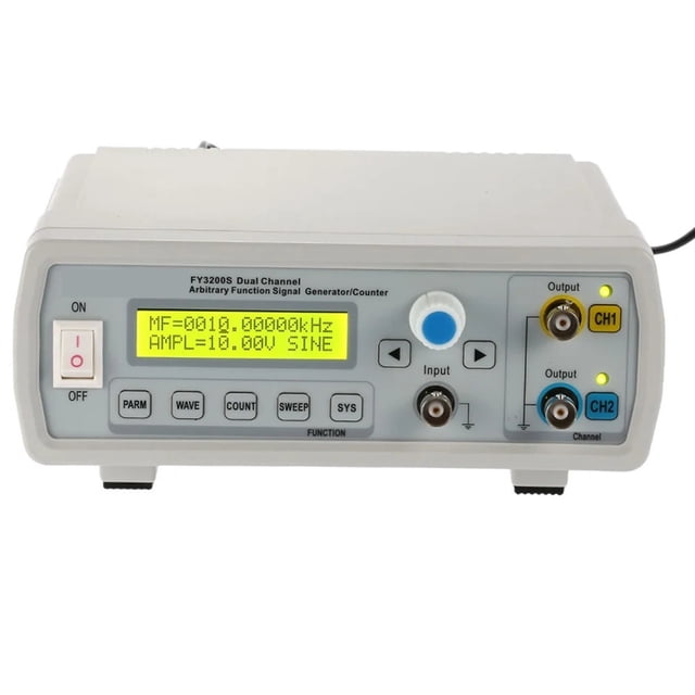 Digital DDS Function Generator Dual-channel 12Bits 250MSa/s Sine Wave 24MHz Arbitrary Waveform/Pulse Frequency Signal Generator ,Easy to Use