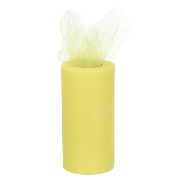 6 inch 50 Yards Tulle Ribbon Rolls Pastel Netting Fabric for Gift