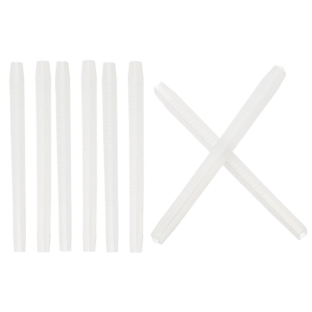 Puntas de gafas Uxcell 4 pares piezas de calcetín antideslizante para orejas reemplazo de tubo de templo, estilo blanco 5