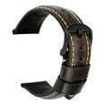 thumbnail image 2 of Flmtop 20/22/24mm Vintage Adjustable Genuine Leather Watch Band Wrist Strap Replacement, 2 of 10