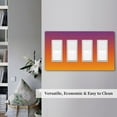 thumbnail image 5 of Sunset Shadow Switch Cover Decorative Wall Plate / 4-Gang Screwless / Standard Size 4.5x8 in, 5 of 5