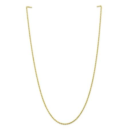 10k 2mm Diamond-cut Rope Chain