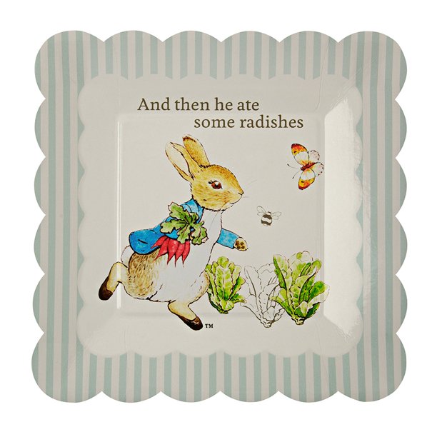 Meri Meri Peter Rabbit Small Plate, 12ct