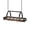 Rustic Brown and Black-39.4''L x 15.7''W x 13''H, variant on Hanging Pot Rack Charcoal Black and Black 31.5''L x 15.7''W x 13''H Ceiling Mounted Cookware Organizer