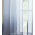 thumbnail image 3 of Dainty Home Boho Ombre Sheer Grommet Panel Pair, 38" x 84", Black, 3 of 6