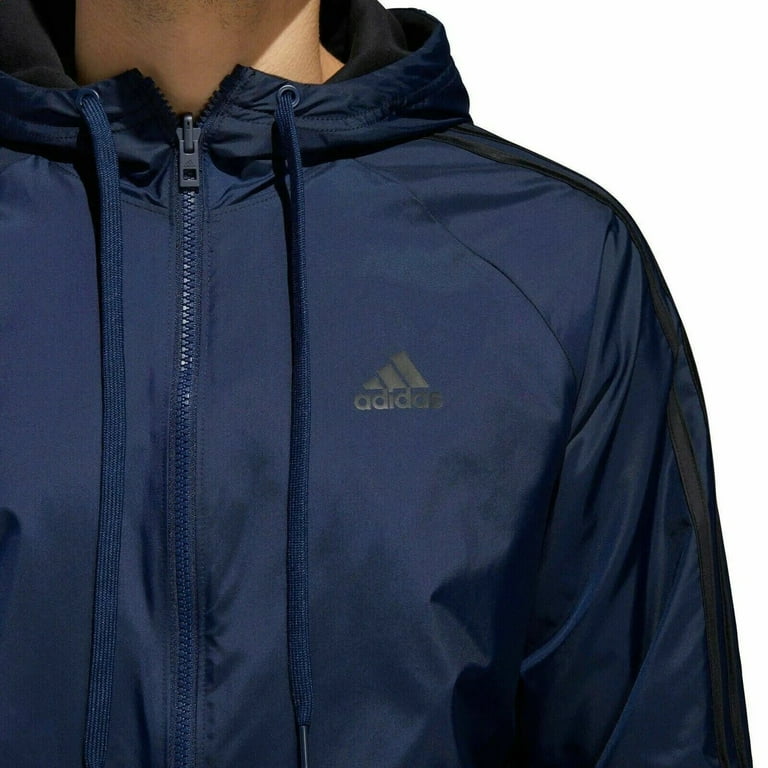 Adidas men's reversible hooded jacket discount
