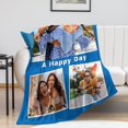 thumbnail image 3 of Personalised Blankets,with 1-12 Photo Collages Blanket,Mom, Lover, Kids, Friends, Birthday, Christmas - Personalised gifts for Women-75x100cm, 3 of 5