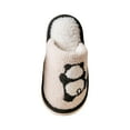 thumbnail image 4 of enyan Kids Girls Boys Slippers Soft Curly House Shoes Memory Foam Non-Slip Indoor Outdoor Slippers Toddler Girl House Slippers Beige,Size 1, 4 of 5