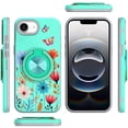 thumbnail image 5 of XPM for Motorola Moto G Power 5G 2025 Phone Case, Pattern Design Hybrid with Invisible Ring Stand & Magnetic Back, Shockproof Protective Grip Cover for Moto G Power 5G (2025) (Summer Bloom), 5 of 10