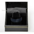 thumbnail image 2 of Jewelry Avalanche Black & Blue Tungsten Wedding Band, Mens Dome Engagement Band, Comfort Fit 8MM, 2 of 4