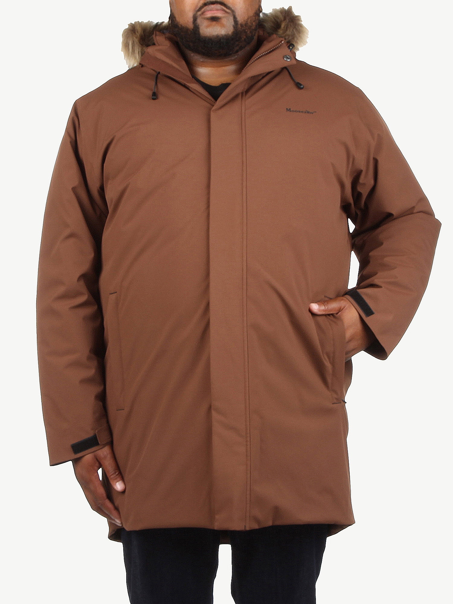 Moosejaw More Men's Hooded Down Parka - Large - Walnut