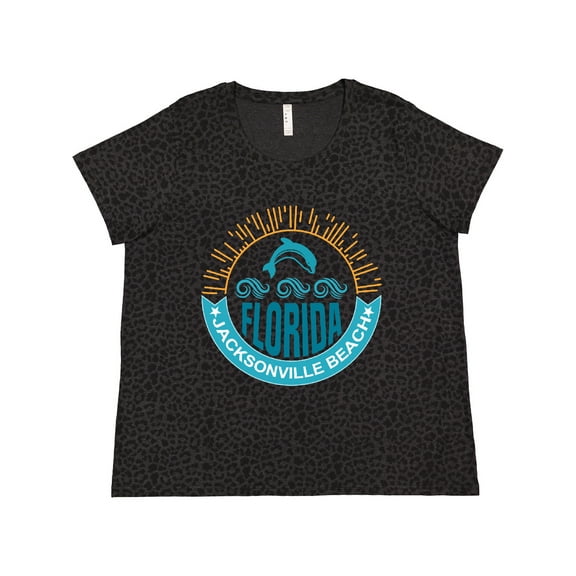 Inktastic Jacksonville Beach Florida Matching Women's Plus Size T-Shirt