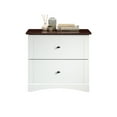 Sauder Lateral File with Cherry Accent, Soft White Finish