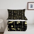 thumbnail image 5 of Egipto Juego de Cama Edredón Símbolo Egipcio Vintage Faraón Pirámide Ropa de Cama, 5 of 5