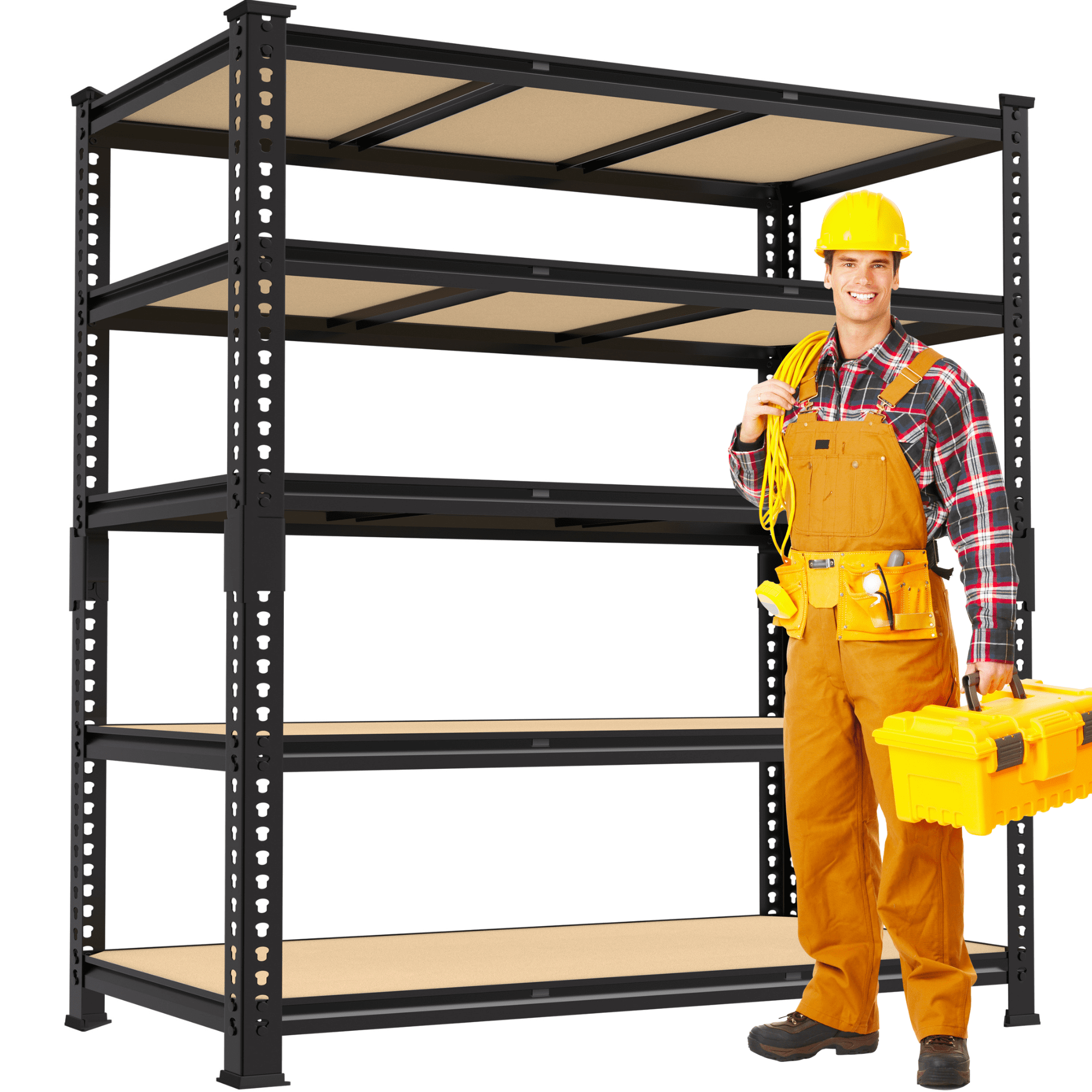 TrumanPick Metal Storage Shelves 48 W x 24 D x 71 H Adjustable Heavy Duty Shelving for Garage 3250lbs