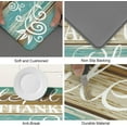 Findosom 2pcs Anti Fatigue Kitchen Rug Set Waterproof Oilproof Wipe