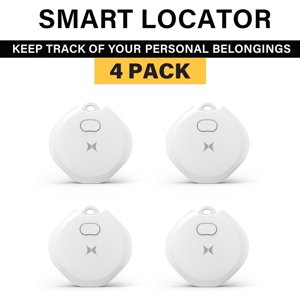 Xtreme Rechargeable Air Tracker Tracking Tags with USB-C Charging and 100dB Alert 4 Pack