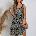 thumbnail image 3 of JULMCOMO Sundresses for Women 2024 Spring Sleeveless Mini Dress Floral Print Round Neck Summer Tiered Sun Dresses Casual Flowy Boho Beach Cover Up, 3 of 7