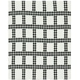 thumbnail image 5 of SAFAVIEH Zhuri Modern Black/Ivory Geometric Cotton Throw, 50" x 60", 5 of 6