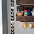 thumbnail image 3 of 6X Magnetic Spice Jars Rack Stainless Steel Spice Jars Wall Plate Base Wall Mounted Base for Magnetic Spice Tins, 3 of 5